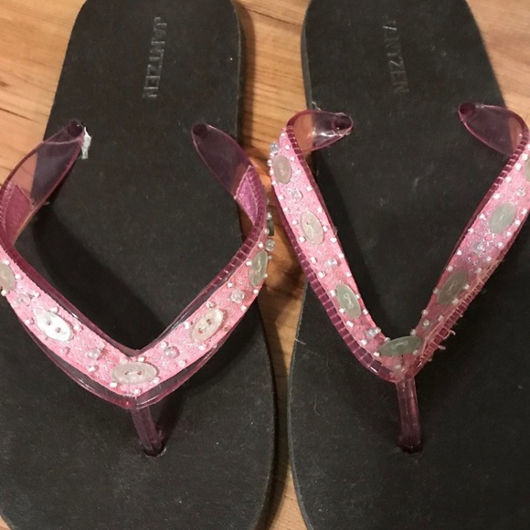 Beach Sandals Jantzen Women’s Size 7 Flip Flops summer shoes resort wear - Picture 3 of 4